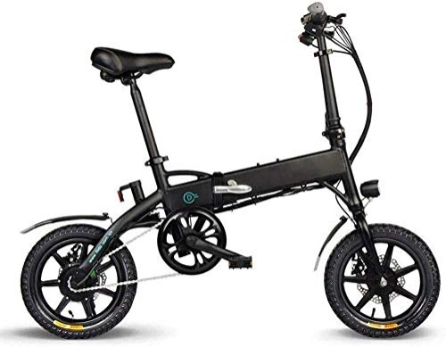 Electric Bike : NZDY Folding Electric Bike - Portable Easy to Store Aluminum Frame E-Bikes Excellent Shock Absorption Performance Led Display Electric Bicycle Commute Ebike 250W Motor, Three Modes Riding Assist