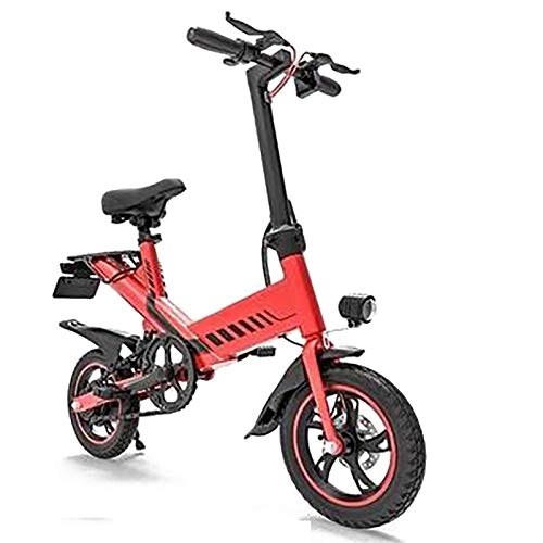 Electric Bike : Oceanindw 14" Parent-child Electric Bicycle, 400w Electric Bike for Adult with Removable 48v 7.5a Lithium Battery Electric Bike Folding Ladies Shopper City Bicycle Bike for Home Shopping Use