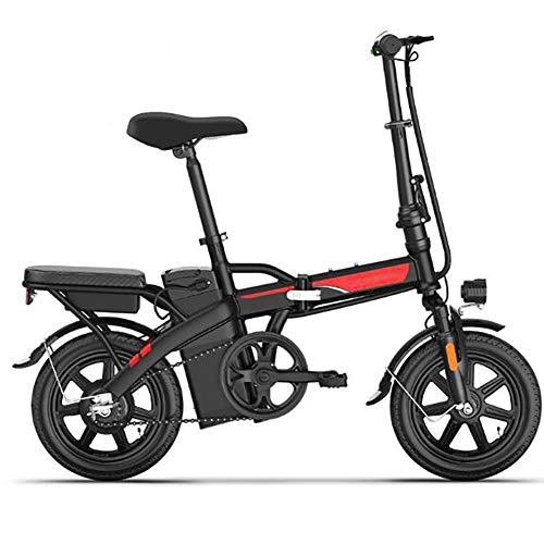 Electric Bike : Oceanindw Electric Folding Bike, City Mountain Bicycle 48V 240W Removable Lithium-Ion Battery with 3 Riding Modes Commute Lightweight E Bike