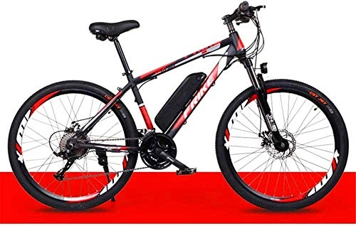 Electric Bike : PIAOLING Profession 36V 250W Electric Bikes for Adult, Magnesium Alloy Ebikes Bicycles All Terrain, for Mens Outdoor Cycling Travel Work Out And Commuting Inventory clearance (Color : Black red)