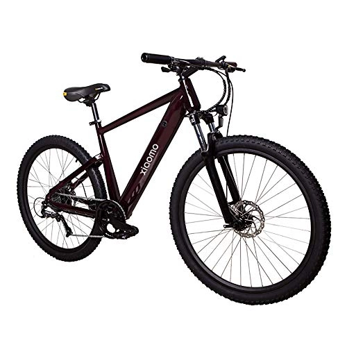 Electric Bike : QDWRF Electric Bike, 27.5"Electrically Assisted Bike, 250W 36V / 10.4Ah Lithium-ion Battery Built Into the Frame, Double Disc Brakes, Black