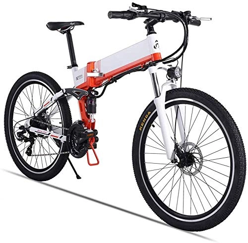 Electric Bike : Qinmo Electric bicycle, 26" Electric Mountain Bike for Adults, 500W Ebike Bicycle with XOD Oil Brake 48V 12.8AH Removable Lithium Battery 21 Speed Gear