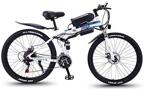 Electric Bike : RDJM Ebikes Fast Electric Bikes for Adults Folding Electric Mountain Bike, 350W Snow Bikes, Removable 36V 8AH Lithium-Ion Battery for, Adult Premium Full Suspension 26 Inch Electric Bicycle