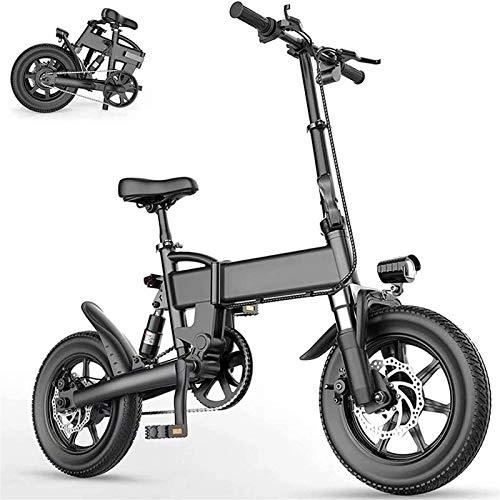 Electric Bike : RDJM Ebikes, Folding Electric Bike 15.5Mph Aluminum Alloy Electric Bikes for Adults with 16" Tire And 250W 36V Motor E-Bike City Commute Waterproof 3-Mode Electric Bicycle (Color : 5.2ah(50km))