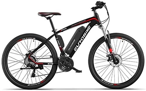 Electric Bike : RDJM Electric Bike, Adult 26 Inch Electric Mountain Bike, 36V Lithium Battery, 27 Speed Aerospace Aluminum Alloy Offroad Electric Bicycle (Color : A, Size : 35KM)