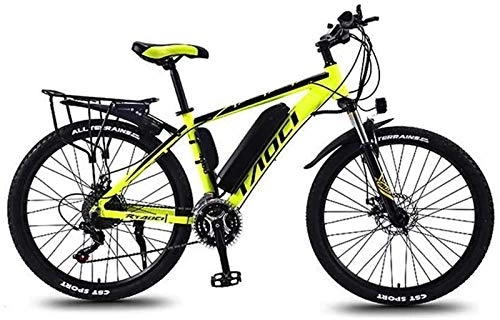Electric Bike : RDJM Electric Bike, Adult 26 Inch Electric Mountain Bikes, 36V Lithium Battery Aluminum Alloy Frame, With Multi-Function LCD Display 5-gear Assist Electric Bicycle (Color : C, Size : 8AH)