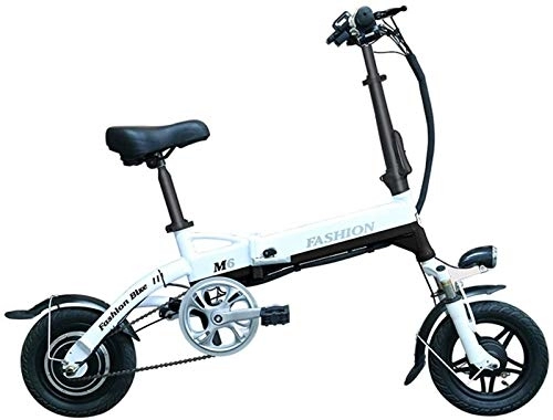 Electric Bike : RDJM Electric Bike, Electric Bike Foldable Electric Bike with 250W Motor, 36V 6Ah Battery Smart Display Dual Disc Brake And Three Working Modes (Color : Black)