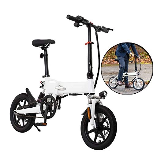 Electric Bike : RENDONG Electric Fold Bike, 14 Inch 36V E-Bike with 7.8Ah Lithium Battery, Lightweight City Bicycle Max Speed 25 Km / H, Disc Brake