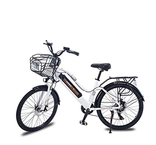 Electric Bike : SHJR Adult 26Inch Electric Mountain Bike, Removable 36V Lithium Battery, Aluminum Alloy Frame Electric Bicycle, With LCD Display Commuter Bikes, B