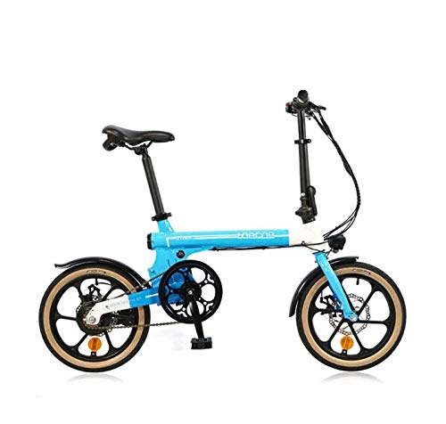 Electric Bike : SHJR Adult Women 16 Inch Intelligent Electric Bike, 36V Lithium Battery, Student Mini City Electric Bicycle, With LCD Meter, C
