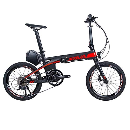 Electric Bike : SKNIGHT E8 Carbon e Bike folding bike, 20" inch Carbon electric bicycle carbon frame and fork Samsung Li-ion battery 36V 8.7AH 200W SHIMANO SORA 9-speed pedelec e-folding bike