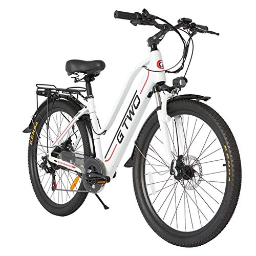 Electric Bike : Skyzzie VOZCVOX Electric Bike 350W Ebike Electric Bicycle 25MPH Adults Ebikes Electric Mountain Bike with Hidden Removable 48V 9.6Ah Battery Dual Disc Brakes, 35 Miles Range, 20kg
