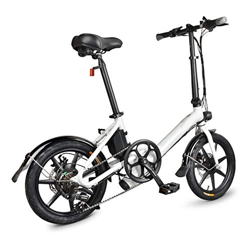 Electric Bike : Soulitem D3S Electric Bicycle Bike Lightweight Aluminum Alloy 16 Inch 250W Hub Motor Casual for Outdoor -ONE-Year Warranty