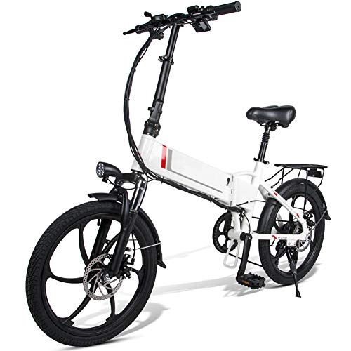 Electric Bike : Soulitem Electric Folding Bike Bicycle Moped Aluminum Alloy 35km / h Foldable for Cycling Outdoor