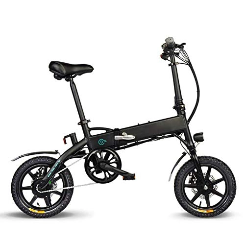 Electric Bike : Soulitem Folding Electric Bike - Portable Easy to Store, LED Display Electric Bicycle Commute Ebike 250W Motor, 11.6Ah Battery, Professional Three Modes Riding assist range up 80-90km(Black)