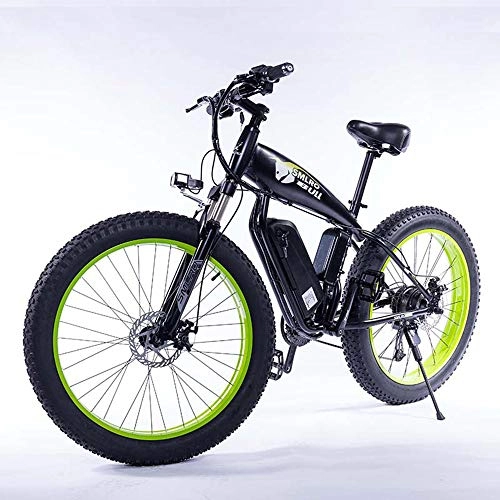 Electric Bike : StAuoPK The New 48v 15AH Lithium Battery Electric Bicycle, 26 Inch 350W Fat Tire Lightweight Folding Motorcycle, Snowmobile, C