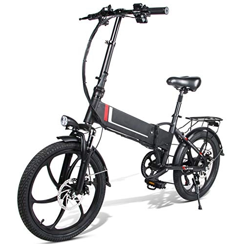 Electric Bike : Susue 26 inch Wheel Electric Folding Bike Moped Aluminum Alloy 10.4AH Lithium Battery 35km / h Foldable Ebikes Cycling Bicycle