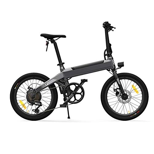 Electric Bike : Susue C20 20 Inch Foldable Electric Moped Bike with Inflator Pump 25km / h Speed 80km Bicycle 250W 36V 10AH Battery Brushless Motor Riding, 6-speed Shifting System