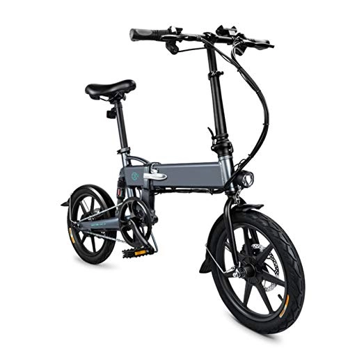 Electric Bike : Susue Electric Folding Bike Foldable Bicycle Adjustable Height 16 inch Wheel 250W 7.8Ah Battery 25km / h Portable for Cycling