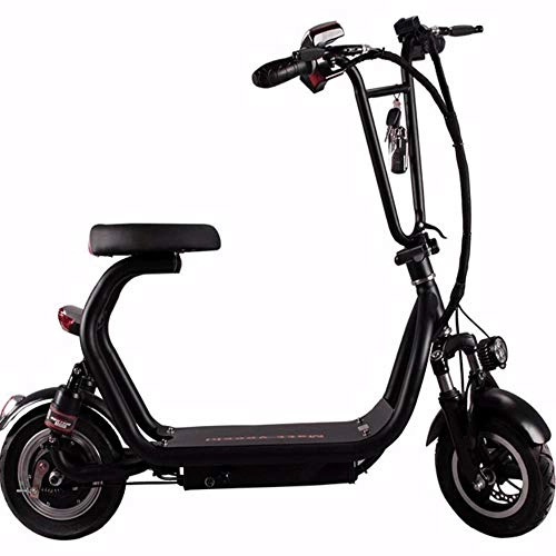 Electric Bike : suyanouz Harley Electric Scooter / Two-Wheel Mini Adult Electric Car / Booster Battery Car / Hydraulic Disc Brack With Speed Display, Burgundy
