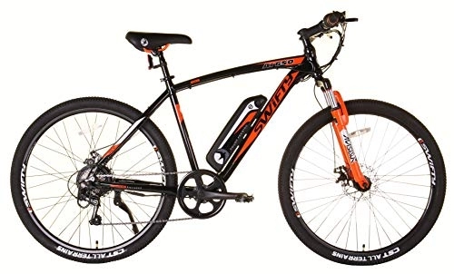 Electric Bike : Swifty AT650 36v Alloy Electric Mountain Bike Black and Orange