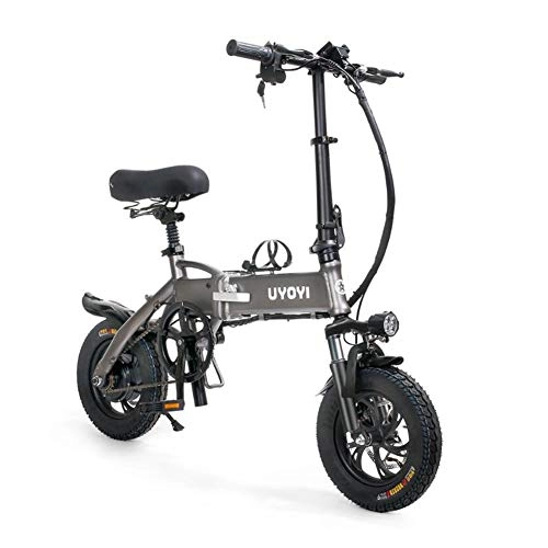 Electric Bike : TANCEQI Electric Folding Bike Bicycle Lightweight Aluminum Alloy Frame Adjustable Foldable Portable City Bike Bicycle, Disc Brakes 3 Modes, for Mens Women for Cycling Outdoor