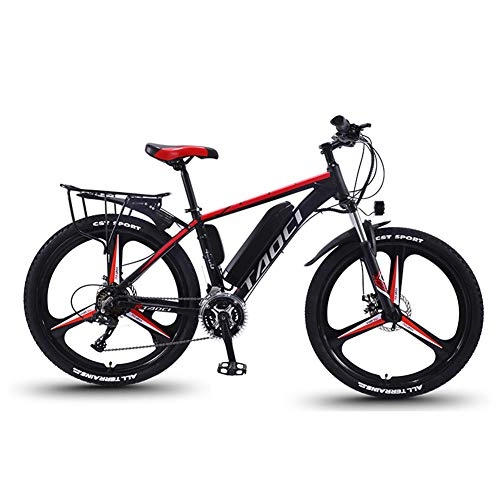 Electric Bike : TANCEQI Electric Mountain Bikes for Adults, MTB Ebikes, 360W 36V 10AH All Terrain 26" Mountain Bike / Commute Ebike Suitable for Men And Women, Cycling And Hiking, Red