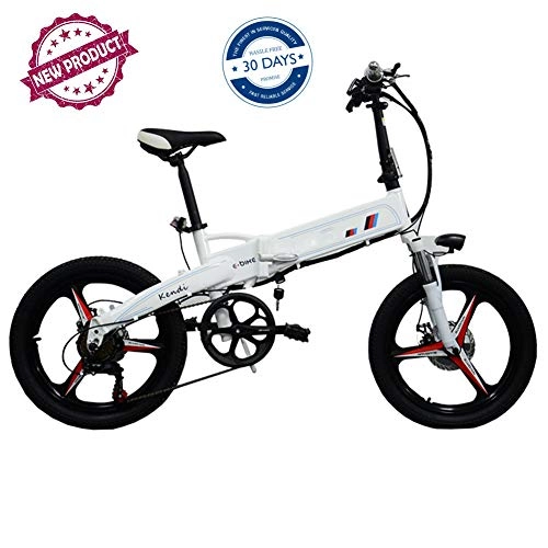 Electric Bike : TBAN 20 Inch, Electric Bicycle, Foldable, Portable Power Saving Household, Adult Aluminum Bicycle, 7-Speed Shift, Quality Assurance