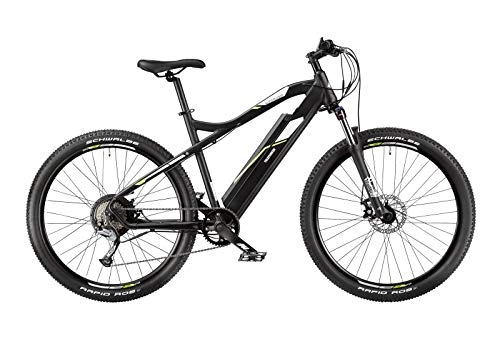 Electric Bike : Telefunken Electric Bike Mountain Bike Electric Bike Aluminium 9 Speed Shimano Acera Derailleur Gear Pedelec MTB 27.5 Inch Rear Wheel Motor 250 W Disc Brakes Ascillator M900