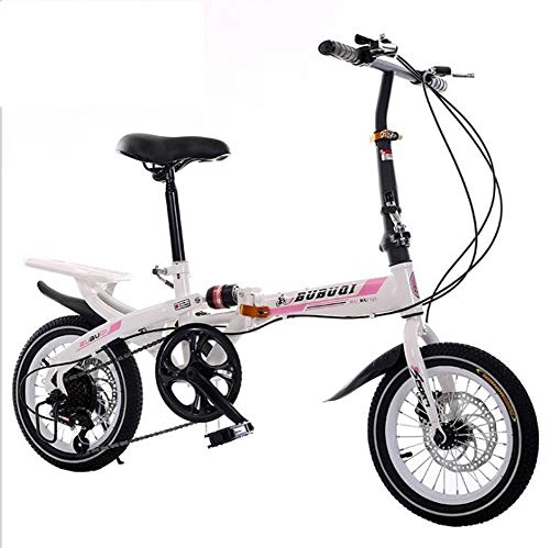 Electric Bike : TX Electric Bike 48V10A Electric 20" 4.0 Fat Tire Ebike Aluminum Folding 350W Powerful Electric Bicycle Mountain / Snow / Beach Spoke Wheel, Pink, 14inch