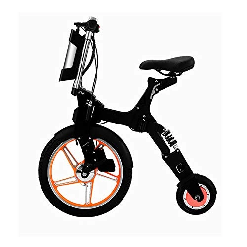 Electric Bike : VANYA Mini Electric Scooter Foldable 250W Ebike with 20 KM Range with 5.2Ah Lithium Battery City Bicycle Max Speed 20 Km / H