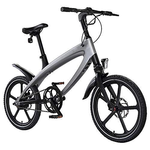Electric Bike : VBARV Electric 240W City Bike, Pedal Assist Bicycle, Long Endurance，Urban road 20 inch electric bicycle is suitable for adult men and women