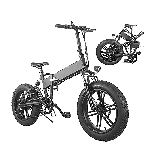 Electric Bike : VIVOVILL MK011 Folding Electric Bike for Adults, Floding Electric Mountain Bike, 20 Inch E-Bike 500W Motor 21 Speed Gears with Removable 36V 10.4Ah Lithium-Ion Batter