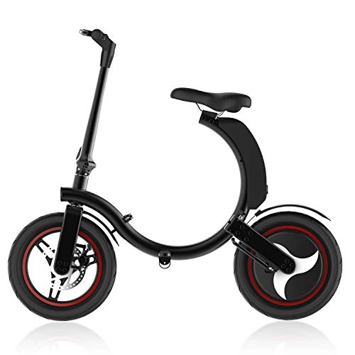 Electric Bike : WiLEES Electric Bike, Mankeel Urban Commuter Folding E-bike, Max Speed 30km / h, 14" Super Lightweight Bike, 450W / 36v Charging Lithium Battery, 2 Wheel Adult Electric Bicycle