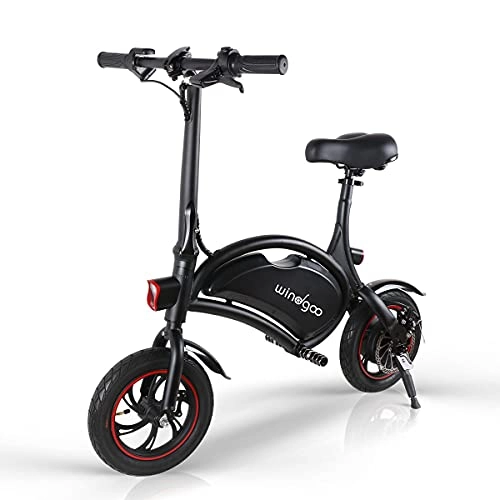 Electric Bike : Windgoo B3 Electric Bike, 12 inch Foldable and Commuting E-Bike, 350W Motor with a 42V 6.0Ah Lithium Battery, Max Speed 25km / h City Electric Bicycle for Adults