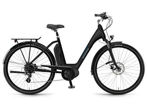 Electric Bike : Winora E-Bike Sima 7 Women's Active 400Wh 28'' 7v Matte Black Size 54 2018 (City Bike Electrics) / E-Bike Sima 7 Woman Active 400Wh 28'' 7s Matt Black Size 54 2018 (Electric City Bike)