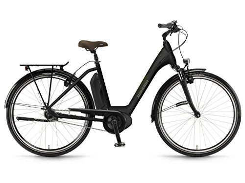 Electric Bike : Winora E-Bike Sima N7 Active Women's 300Wh 28'' 7v Matte Black Size 46 2018 (City Electric Bike) / E-Bike Sima N7 Woman Active 300Wh 28'' 7s Black Matt Size 46 2018 (Electric City Bike)