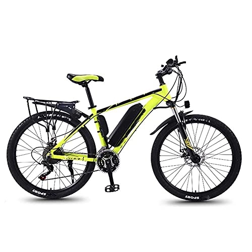 Electric Bike : WXDP Self-propelled Electric off-road bike, 350 W motor 26-inch electric mountain bike for adults with removable 36 V 8 / 10 / 13 Ah lithium-ion battery 27-speed double disc brakes with unisex rear s