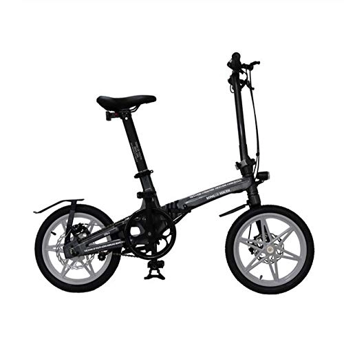 Electric Bike : WXJWPZ Folding Electric Bike 16inch Aluminum Alloy Folding Electric Bicycle Ultra-light And Easy To Carry The Electric Bicycle, A