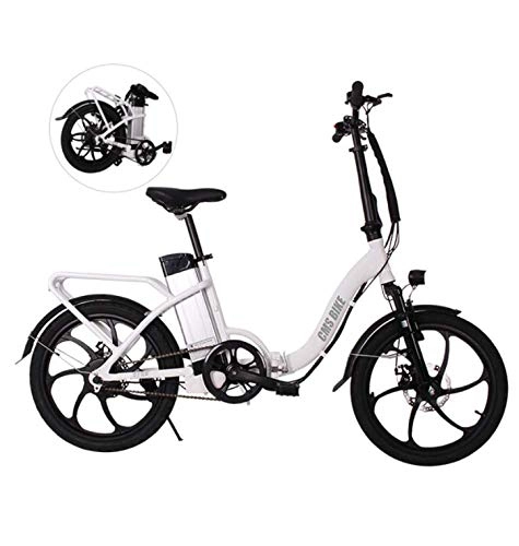 Electric Bike : WXJWPZ Folding Electric Bike 20 Inch Folding E Bike Rear Carrier Aluminum Alloy Folding Electric Bicycle 250w Electric Bike, B