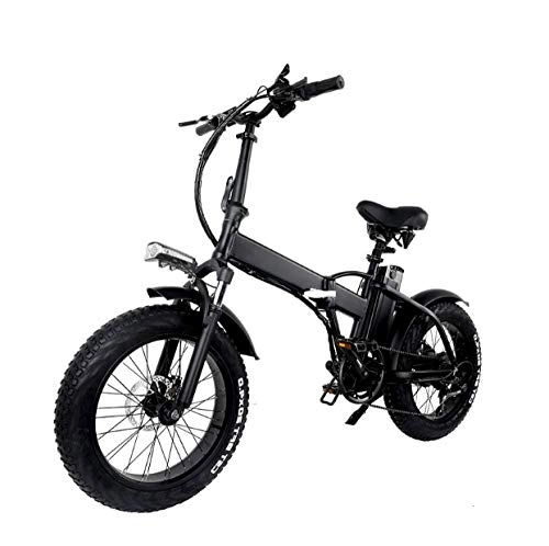 Electric Bike : WXJWPZ Folding Electric Bike 500w Folding Fat Tire 2 Wheel Electric Bike