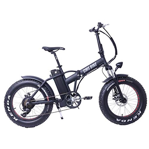 Electric Bike : WXX 20 Inch Variable Speed Aluminum Alloy Folding Electric Bicycle LCD Dashboard Snow Beach Fat Tire Mountain Bike Suitable for Camping