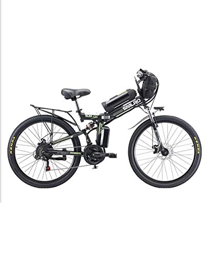 Electric Bike : WXX 350W 26 Inchelectric Mountain Bike48v 20Ah Folding Off-Road Mountain Bike 21-Level Shift Assisted City Outdoor Bike, black 500W20AH