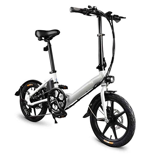 Electric Bike : xfy-01 D3 Electric Bike, Foldable Electric Bikes, 14 Inch Wheels with Disc Brake Motor Electric Bicycles, for Men Teenagers Outdoor Fitness City Commuting