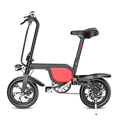 Electric Bike : XHHXPY Electric Scooter with Foldable & Easy Carry Mini folding electric bicycle adult generation driving lithium battery electric car