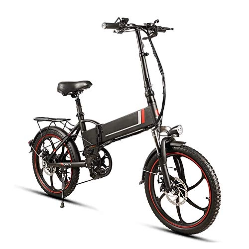 Electric Bike : XXZ Electric Bike Folding E-Bike 350W Motor 48V 10.4AH Lithium-Ion Battery LED Display E-MTB for Adults Men Women