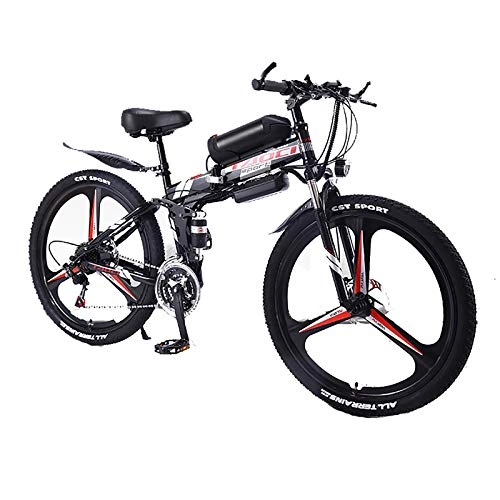 Electric Bike : XXZ Mountain Bike Cycling bicycle 26 inch 350W 36V, Adult Electric Folding Bike Disc Brake Lithium Battery 3 Mode, City Bicycle 35km / h