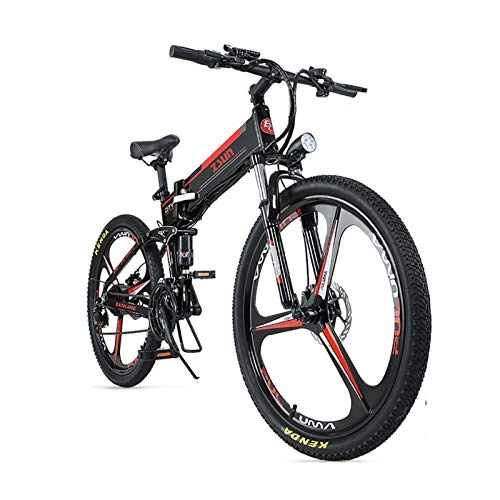 Electric Bike : XXZ Mountain Bike Cycling bicycle 26 inch 350W 48V, Adult Electric Folding Bike Disc Brake Lithium Battery 3 Mode, City Bicycle 35km / h