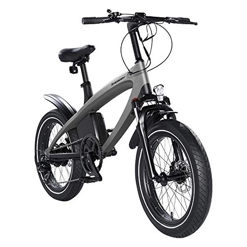Electric Bike : YAUUYA 20-inch Fat Tire Electric Mountain Bike, With Bluetooth Speaker, Aviation Lightweight Aluminum Alloy Ultra-light Body, 130km Long-lasting Range, Speed Sensing System, 120KG Load