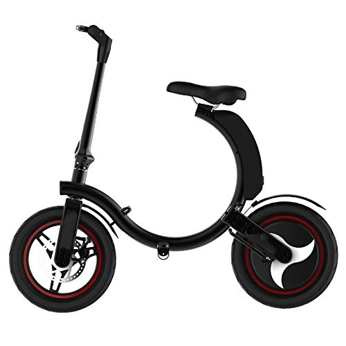 Electric Bike : Ydshyth Folding Electric Bike for Adults, 14" Electric Bicycle / Commute Ebike with 450W Motor, Max Speed 32 Km / H E-Bike for Adults And Commuters, 25KM